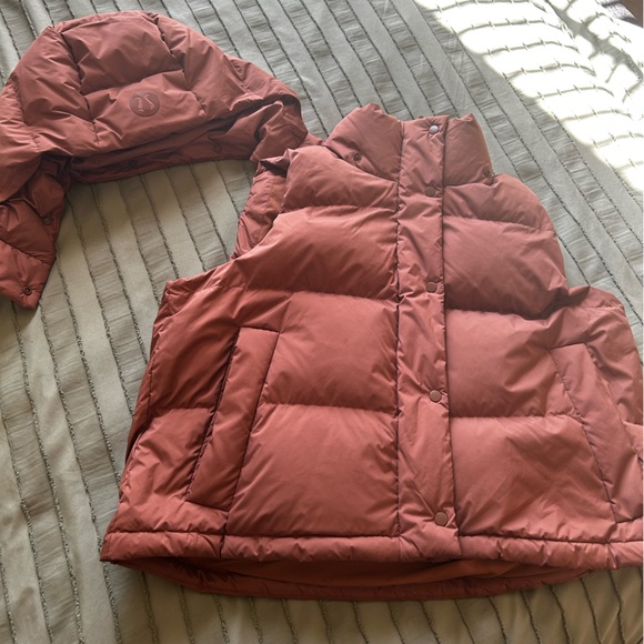 Lululemon Wunder Puff Cropped Vest (Roasted Brown) - Picture 2 of 4